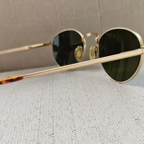 Vintage Tommy Hilfiger Sunglasses Gold Tone Frame Mirror Lenses Eye Wear - Picture 4 of 12